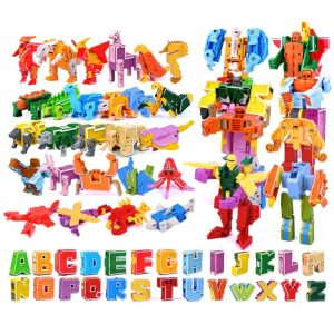 26-Piece GUDI Alphabet Transformer Toy Set