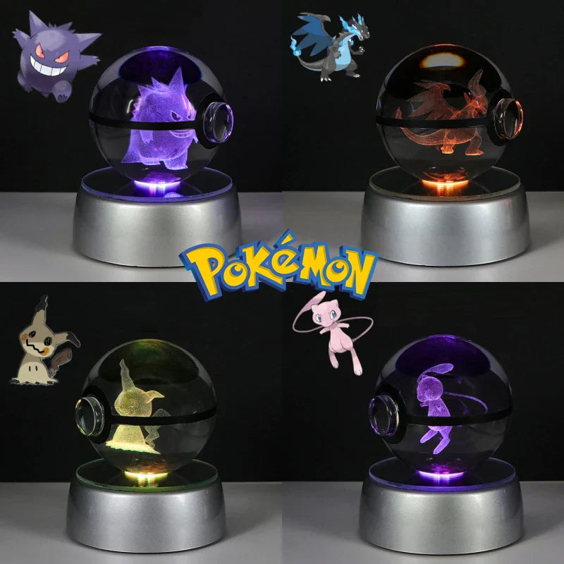 Pokémon 3D Crystal Poké Ball Figures