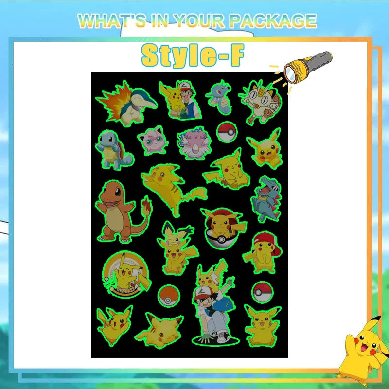 Pokémon Glow-in-the-Dark Temporary Tattoos - Image 7